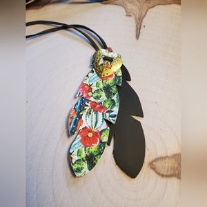 Purse charm dream catcher cactus Keychain, Feather Keychain, Gift Ide…